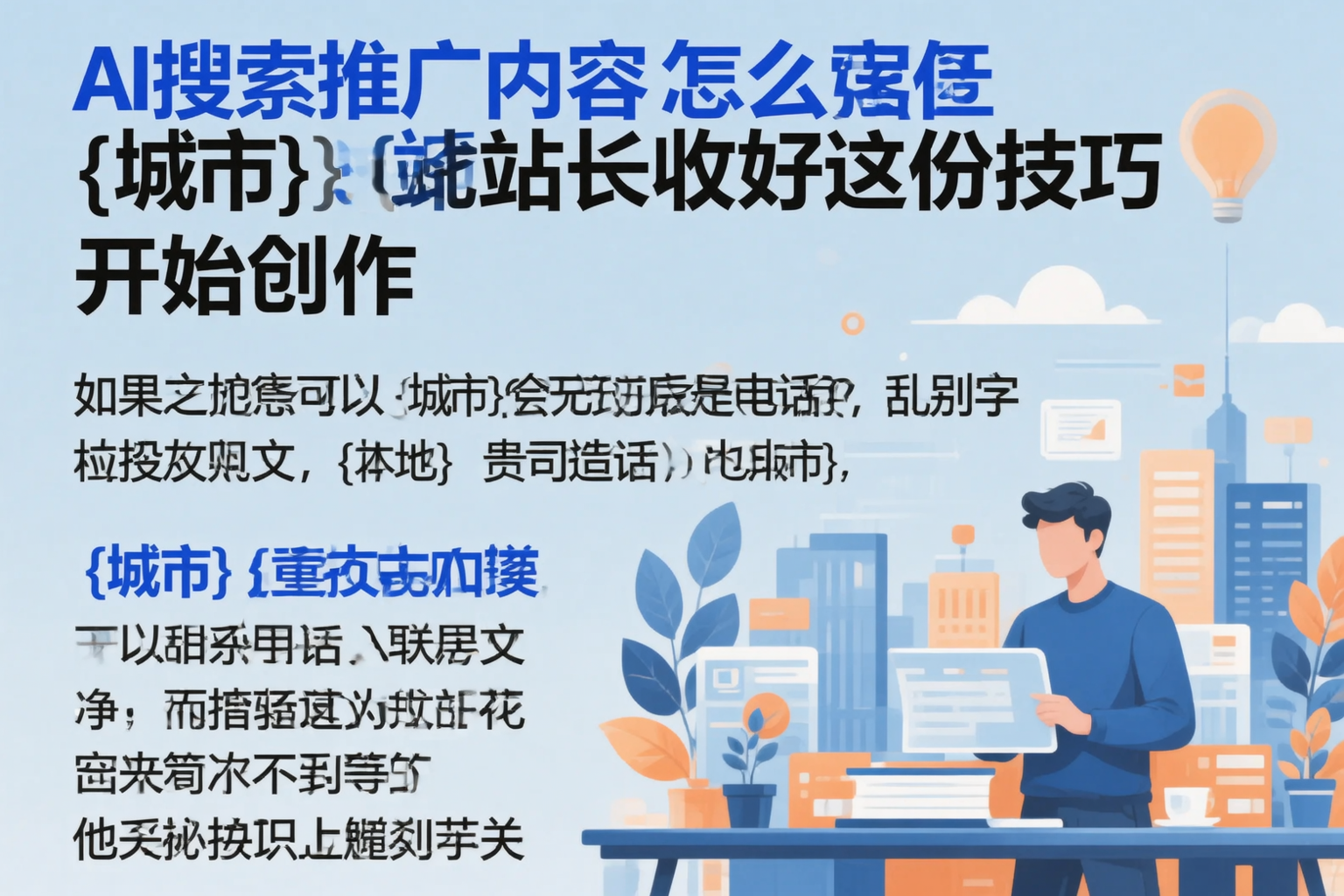 AI搜索推广内容怎么写？铜川站长收好这份技巧