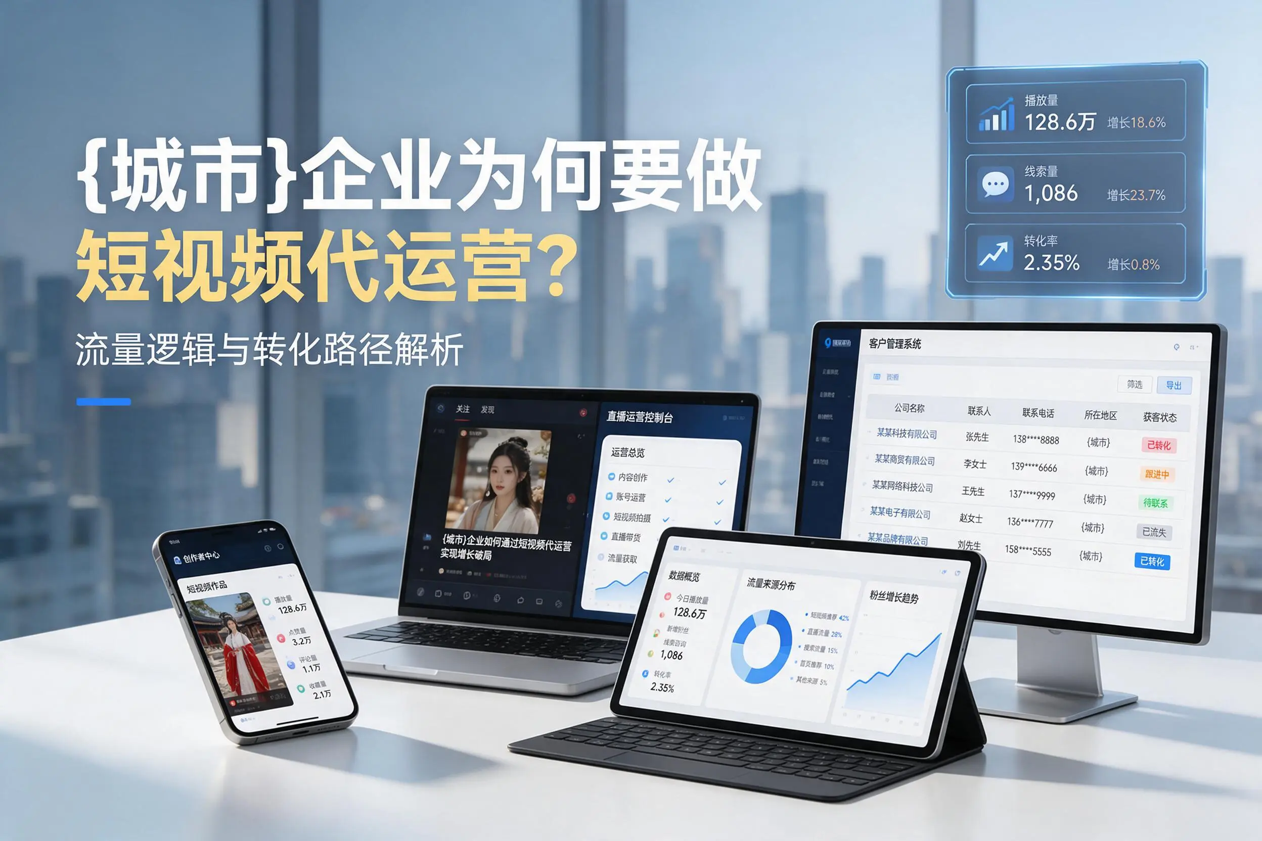 铜川企业为何要做短视频代运营?流量逻辑与转化路径解析