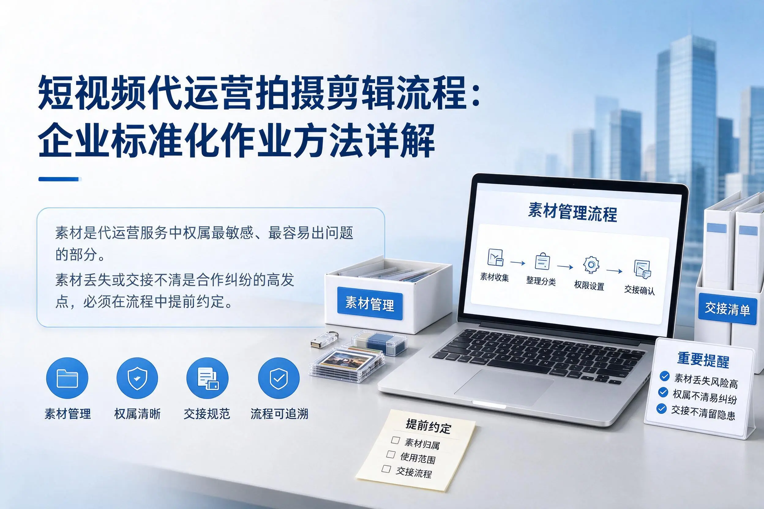 短视频代运营拍摄剪辑流程:铜川企业标准化作业方法详解