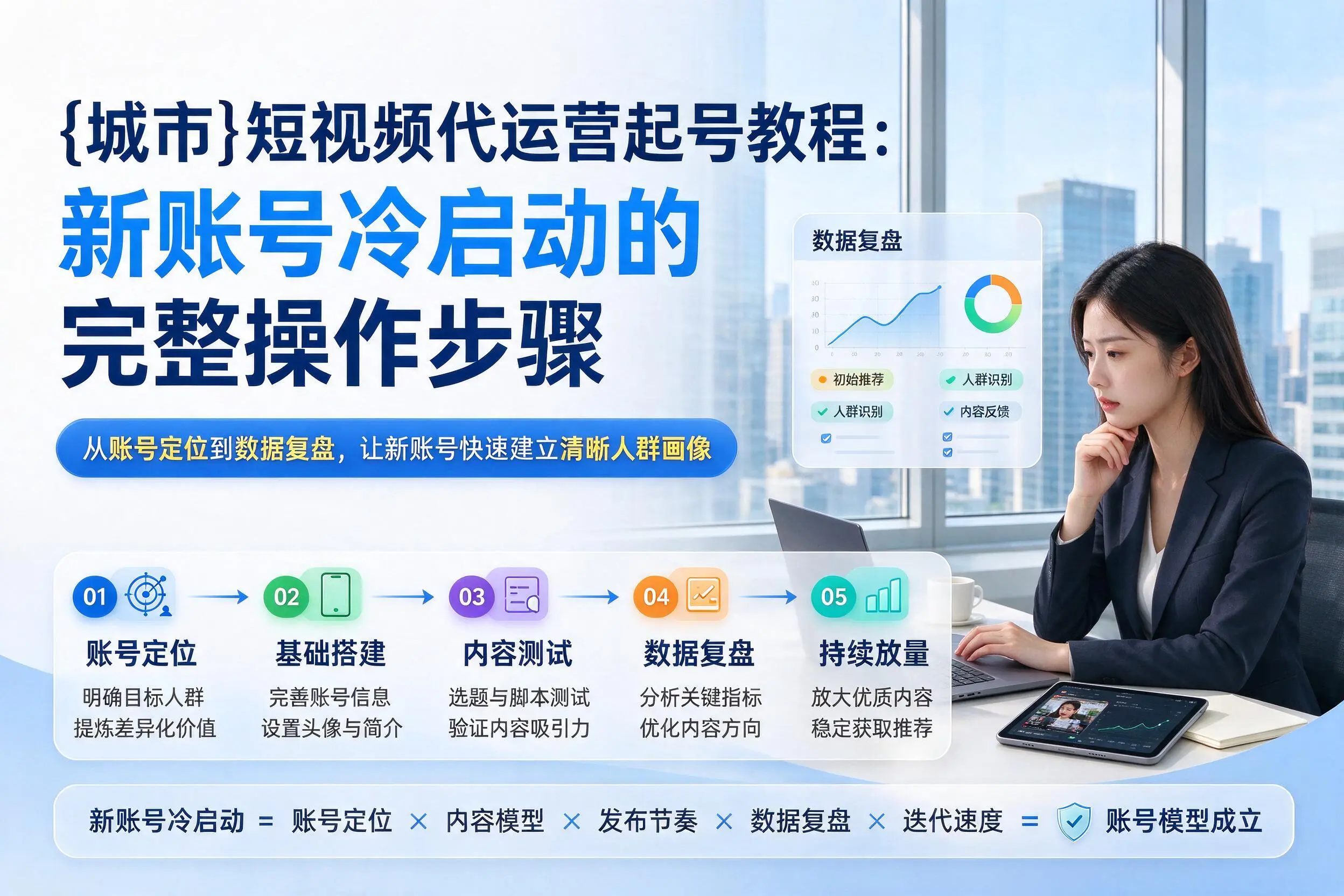 铜川短视频代运营起号教程：新账号冷启动的完整操作步骤