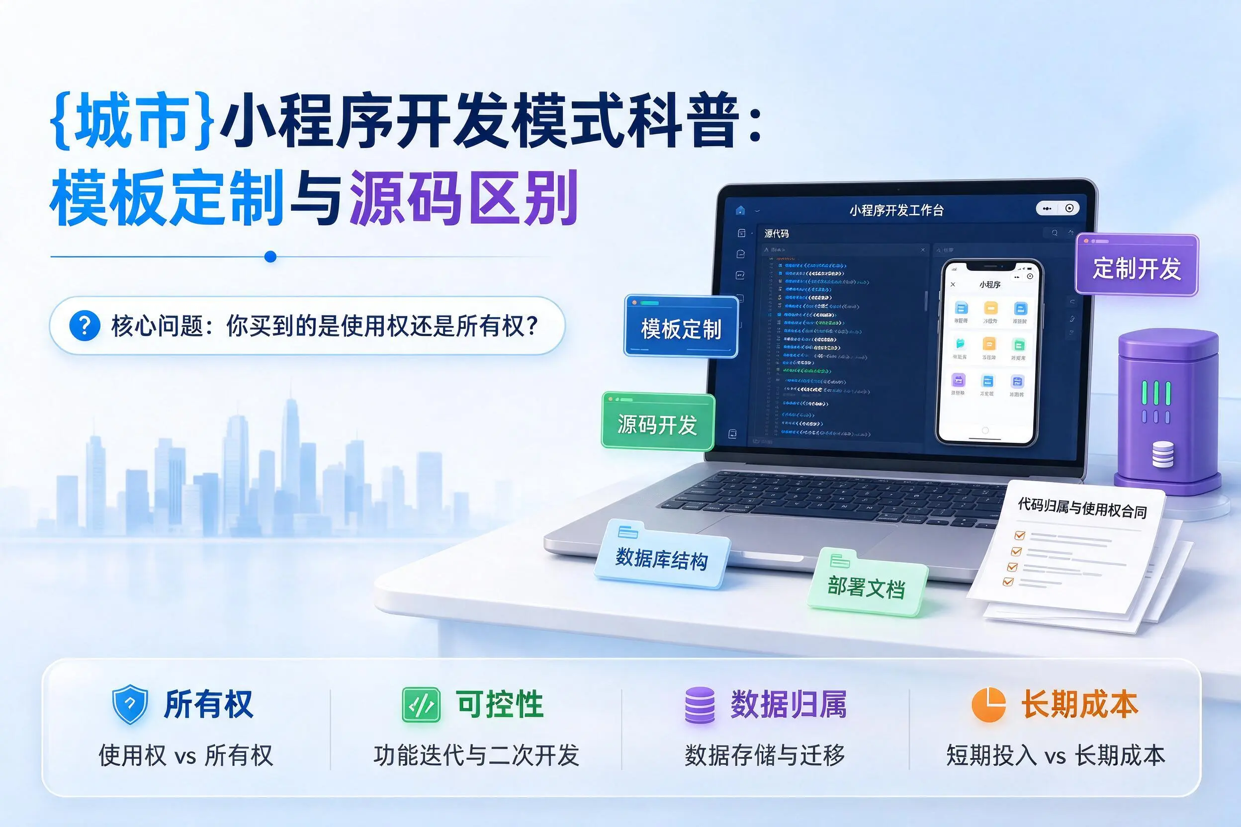 铜川小程序开发模式科普:模板定制与源码区别