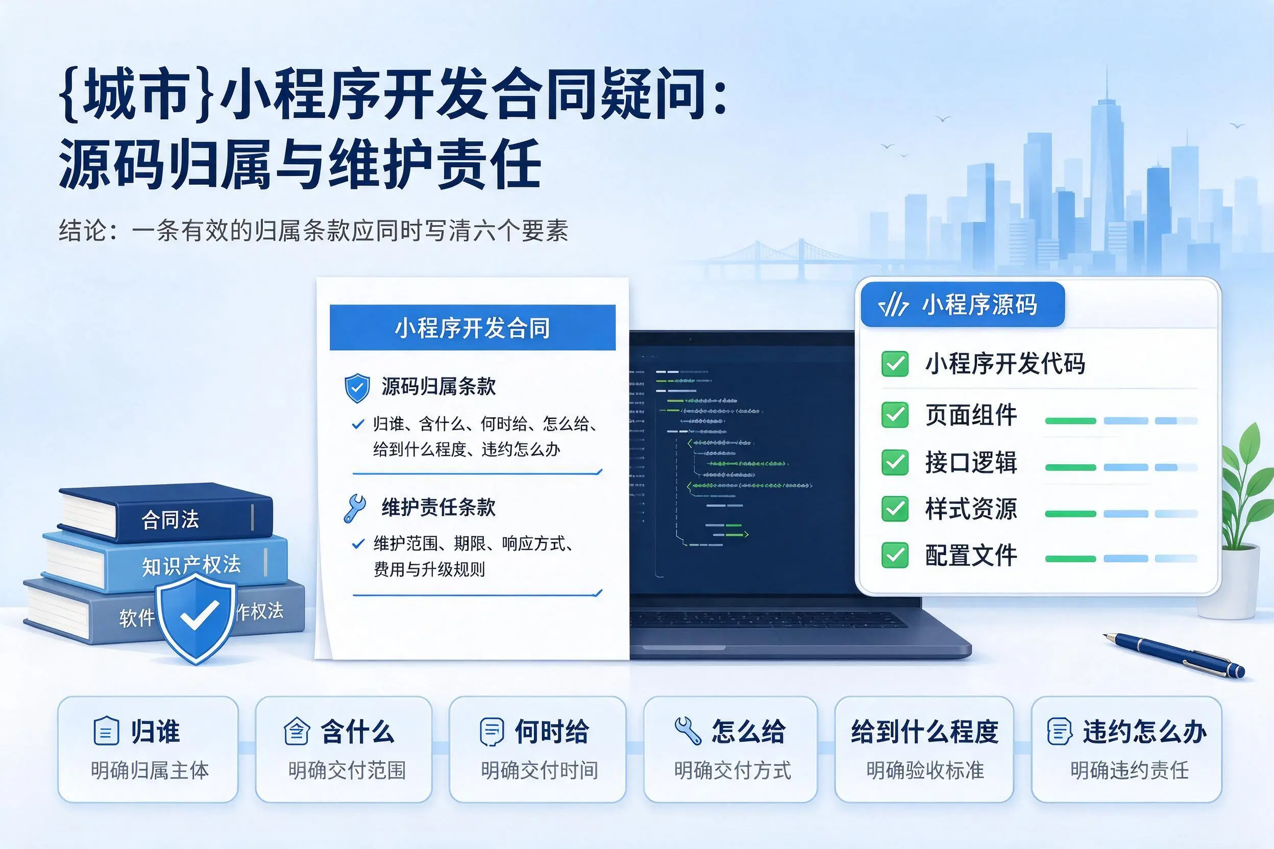 铜川小程序开发合同疑问：源码归属与维护责任