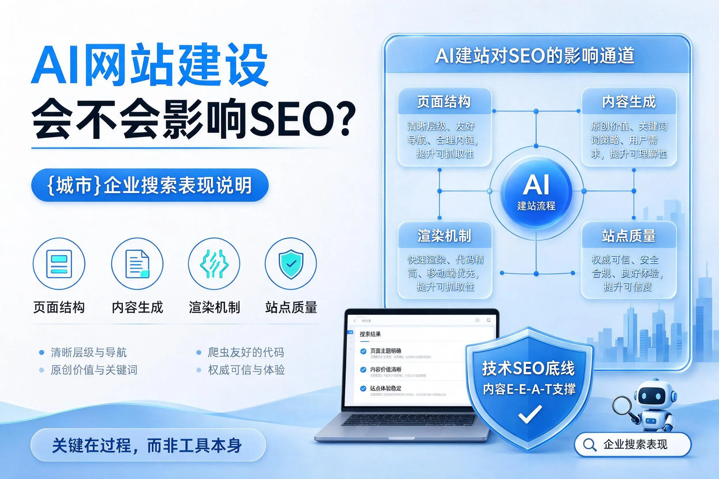 AI网站建设会不会影响SEO？铜川企业搜索表现说明