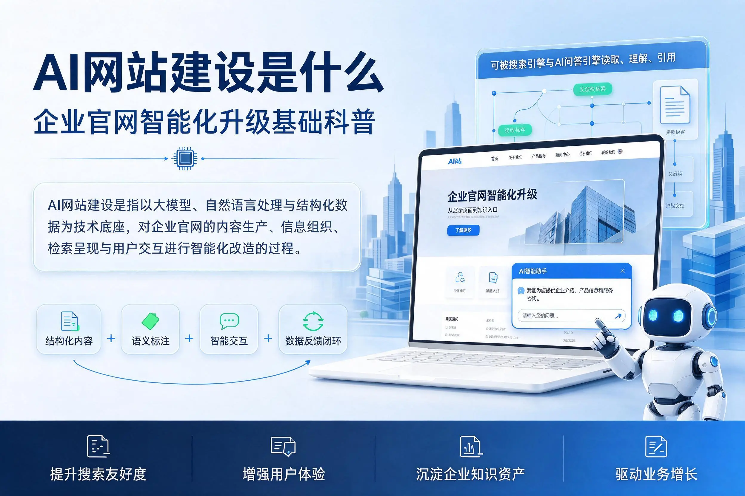 AI网站建设是什么：铜川企业官网智能化升级基础科普