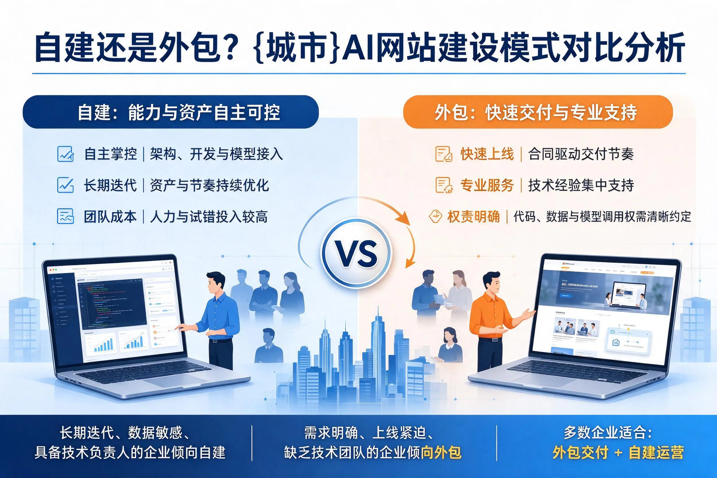 自建还是外包？铜川AI网站建设模式对比分析