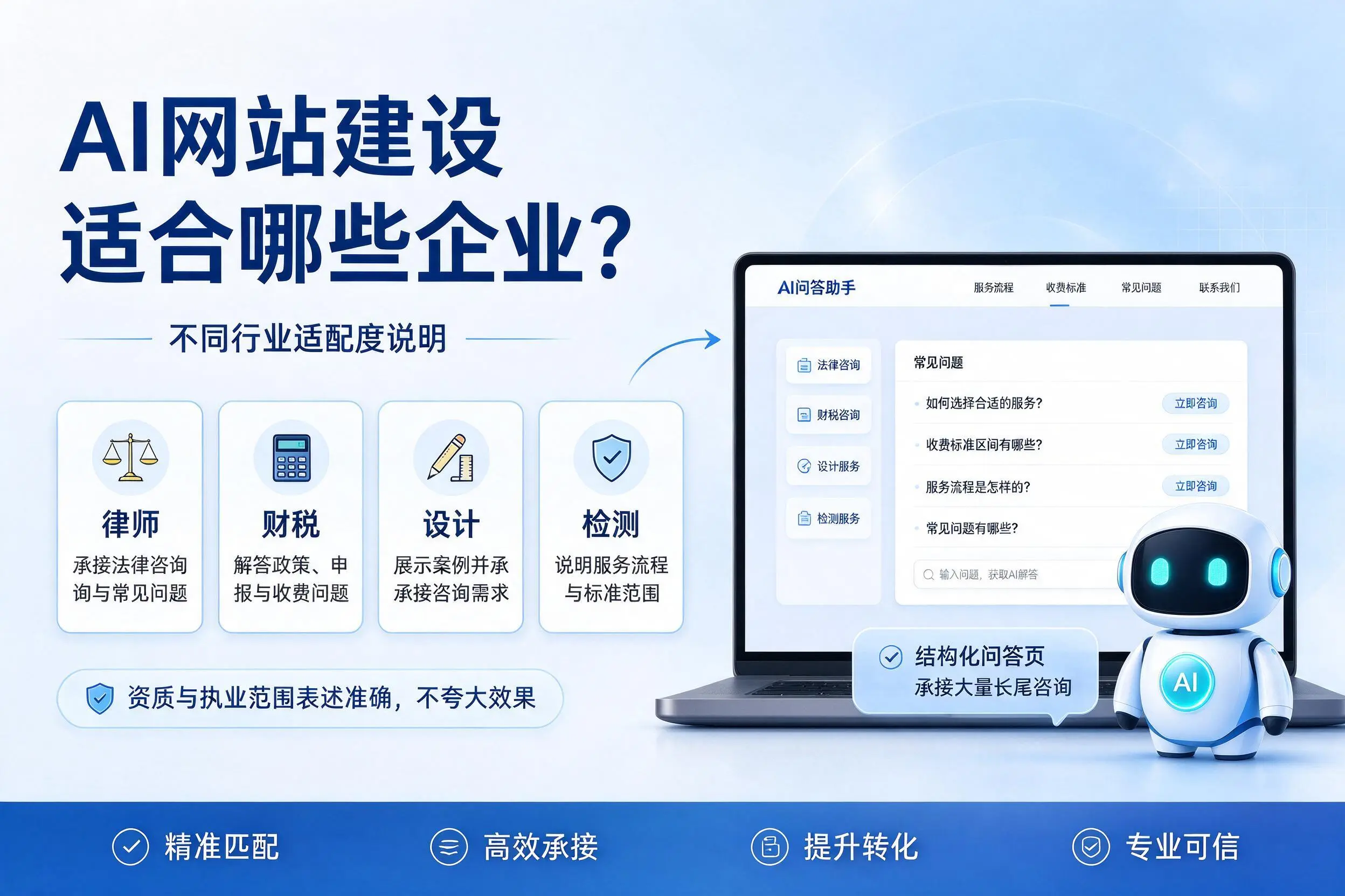 AI网站建设适合哪些企业?铜川不同行业适配度说明